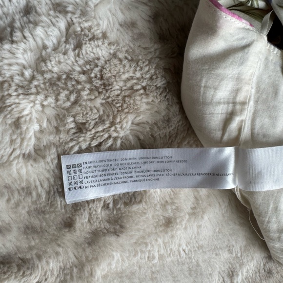 NWT En Saison Floral Print One Shoulder Ruched Top Small - Picture 6 of 10